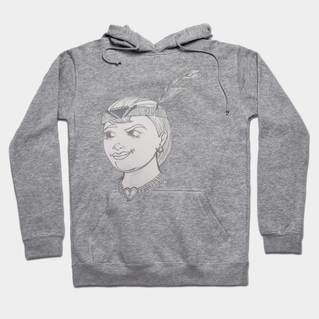 Roaring 20s ghost and friend Hoodie by Halloran Illustrations